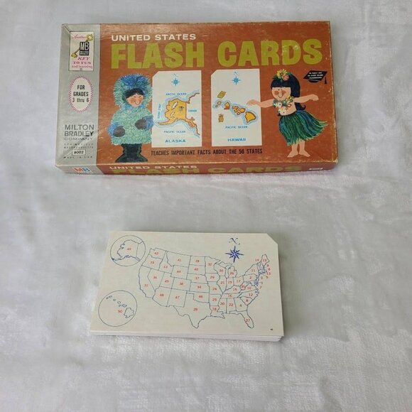 Milton Bradley United States Flash Cards  9002 Complete - Picture 9 of 15